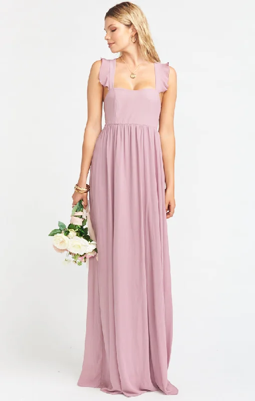 June Maxi Dress ~ Antique Rose Chiffon